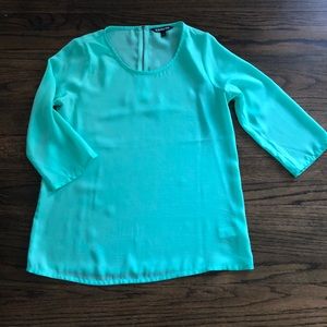 Express Aqua Dress Shirt